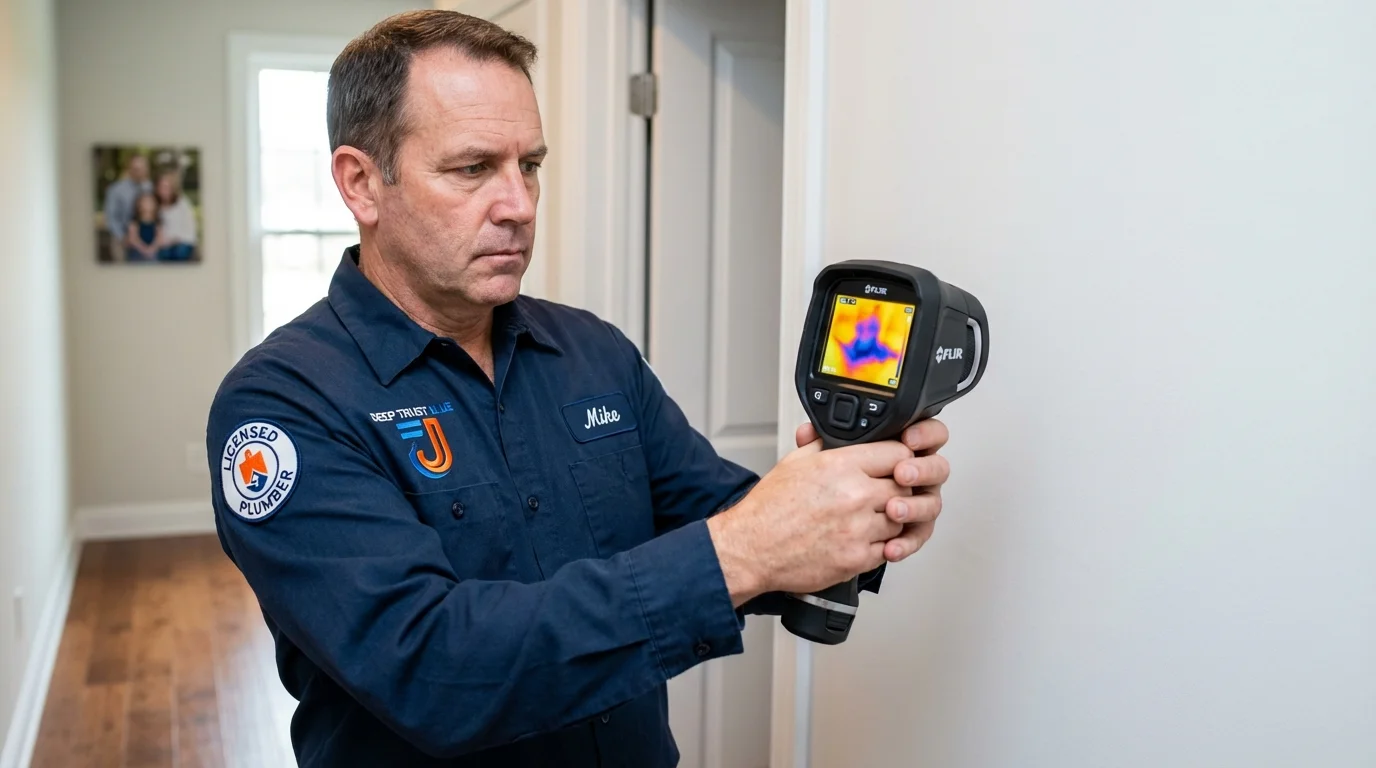 Thermal imaging leak detection by Johns Plumbing LLC in Murdo